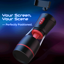 Load image into Gallery viewer, LickMe Phone Holder 4 Suction 7 Tongue-Licking Voice Function Masturbator