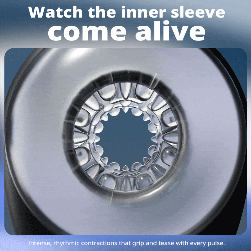 【Fits all sizes】LustGear Belt-Driven Vibrating Stroker Masturbator