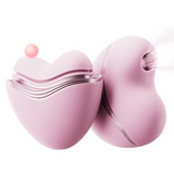 Cutie Heart Clitoral Suction Vibrator with Flapping & Sucking Exchangable