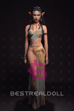 Load image into Gallery viewer, US Stock - YAMIEE Sia Unique Design 157cm #1073E Silicone Head Sex Doll Tanned Skin Small Breasts TPE Body Adult Love Doll