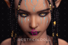 Load image into Gallery viewer, US Stock - YAMIEE Sia Unique Design 157cm #1073E Silicone Head Sex Doll Tanned Skin Small Breasts TPE Body Adult Love Doll