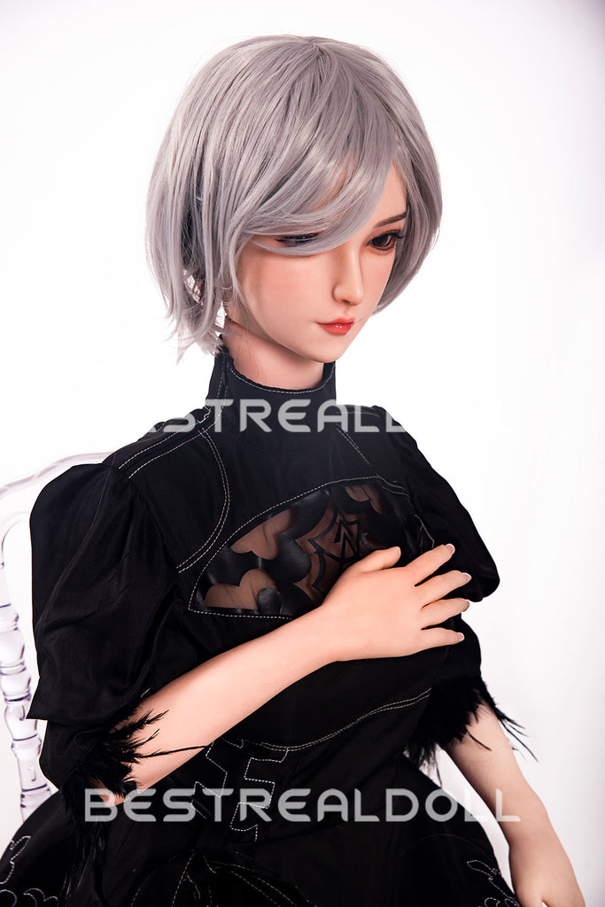 US Stock - RIDMII 163cm Unique Design Momo Plus Cosplay Medium Boobs Sex Doll Silicone Head TPE Body Love Doll