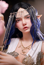 Load image into Gallery viewer, US Stock - Keely 160cm Silicone ROS Head Elf Sex Doll TPE Body M8 Samll Boobs Oral Sex Movable Jaw Adult Love Doll