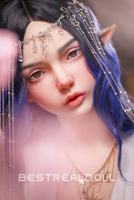 Load image into Gallery viewer, US Stock - Keely 160cm Silicone ROS Head Elf Sex Doll TPE Body M8 Samll Boobs Oral Sex Movable Jaw Adult Love Doll